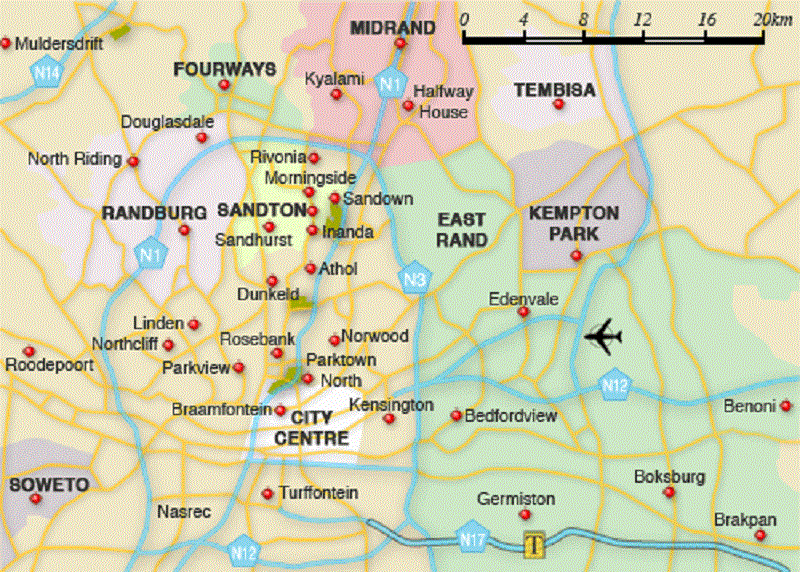 Onde ficar em Joanesburgo: Mapa das melhores regiões
