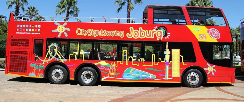 Ônibus turístico em Joanesburgo