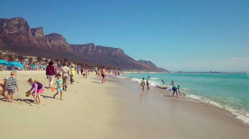 Praia na Cidade do Cabo