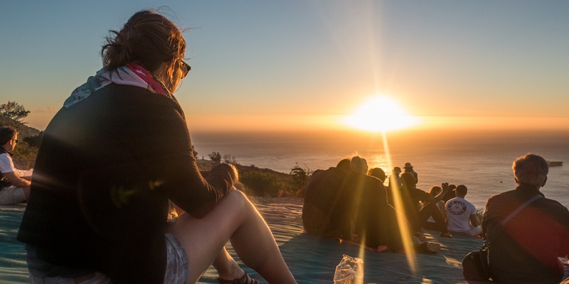 Pôr do sol em Signal Hill na Cidade do Cabo