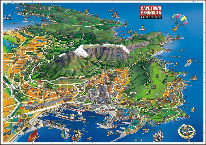 Mapa da Cidade do Cabo