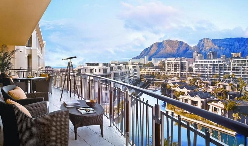 Hotel com vista paradisíaca na Cidade do Cabo