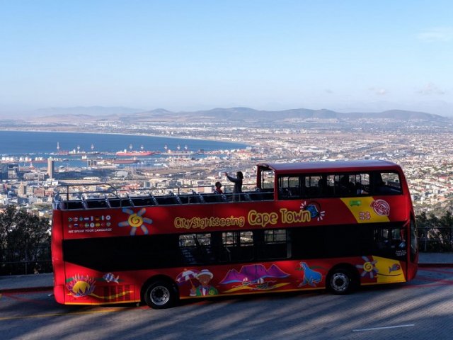 Passeio de ônibus turístico na Cidade do Cabo