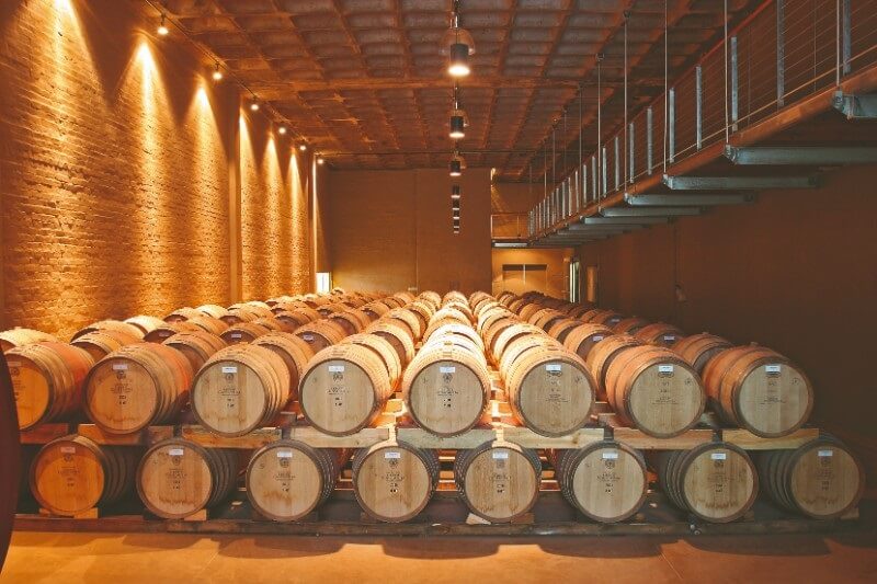 Barris de vinho em Constantia