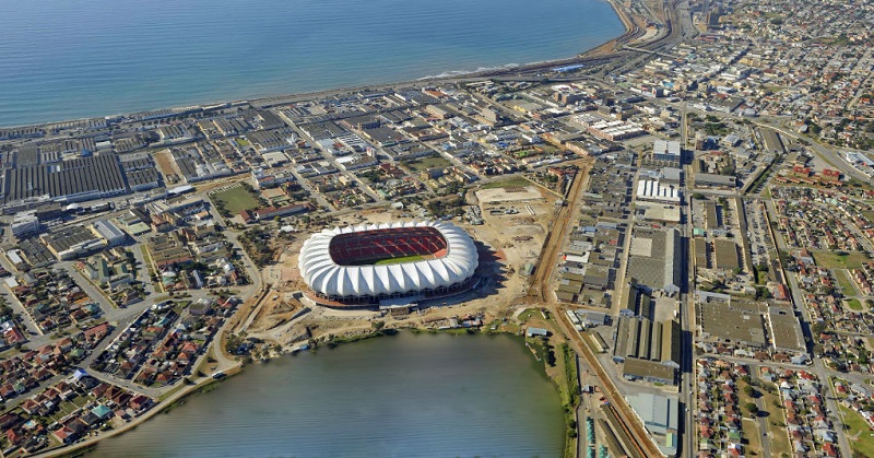 Localização do Soccer City em Joanesburgo