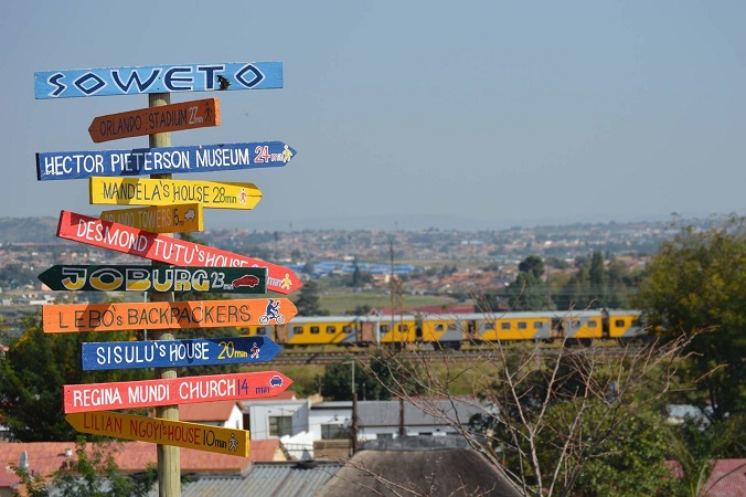Placas indicativas em Joanesburgo - Soweto