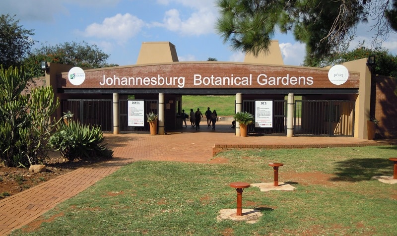 Jardim Botânico de Joanesburgo - Entrada
