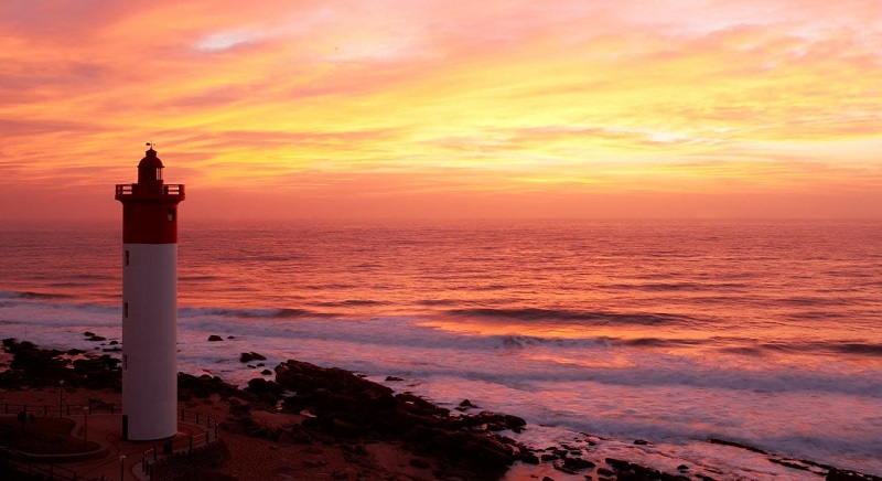 Pôr do sol em Durban - África do Sul