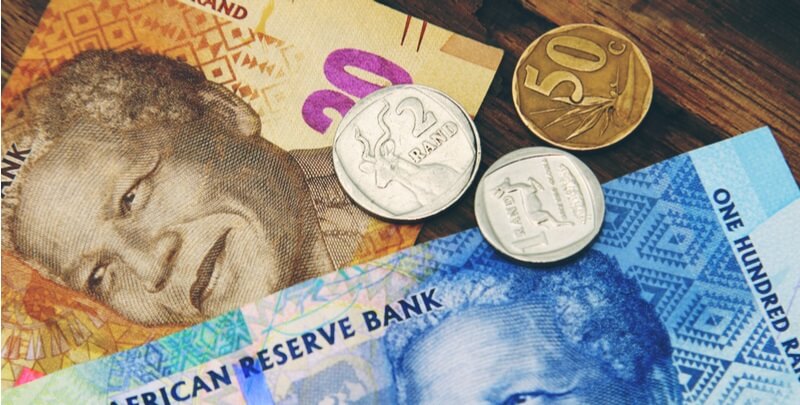 Dinheiro em Pretória na África do Sul