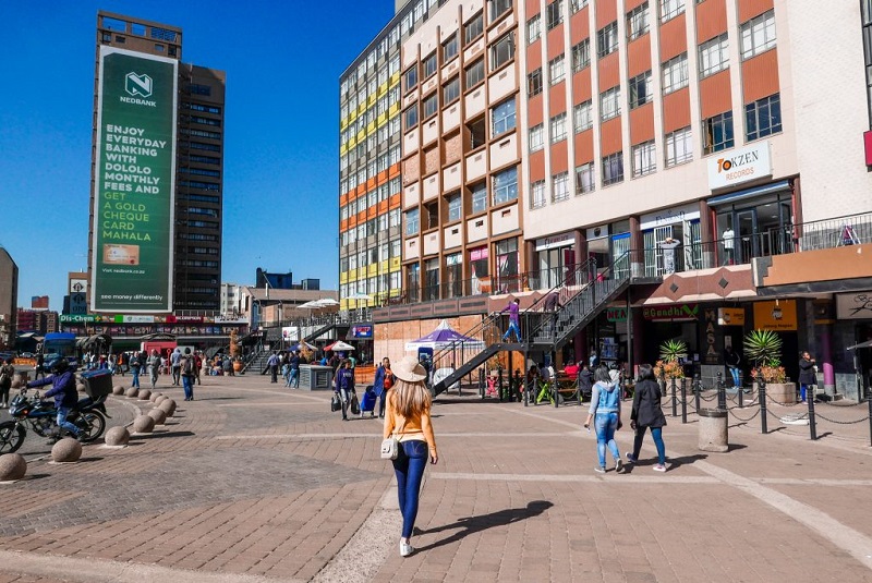 Turistas passeando por Joanesburgo - África do Sul
